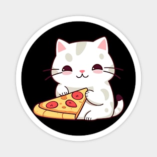 cats and pizza Magnet